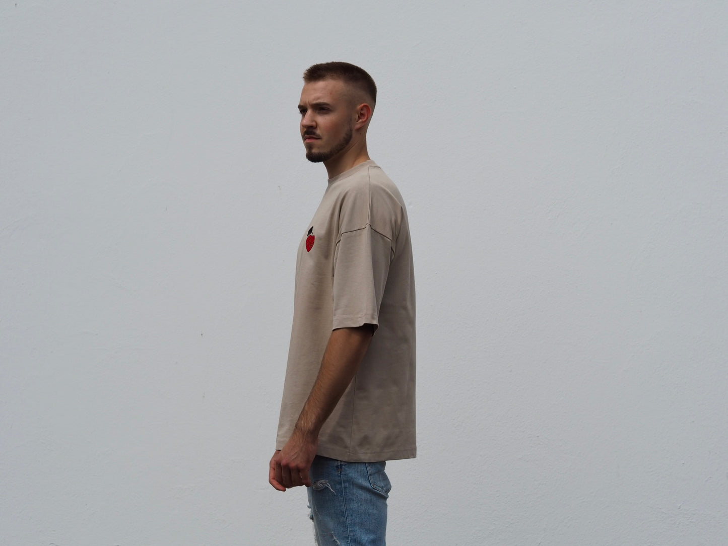 this will fix it. // T-Shirt // Sandstone