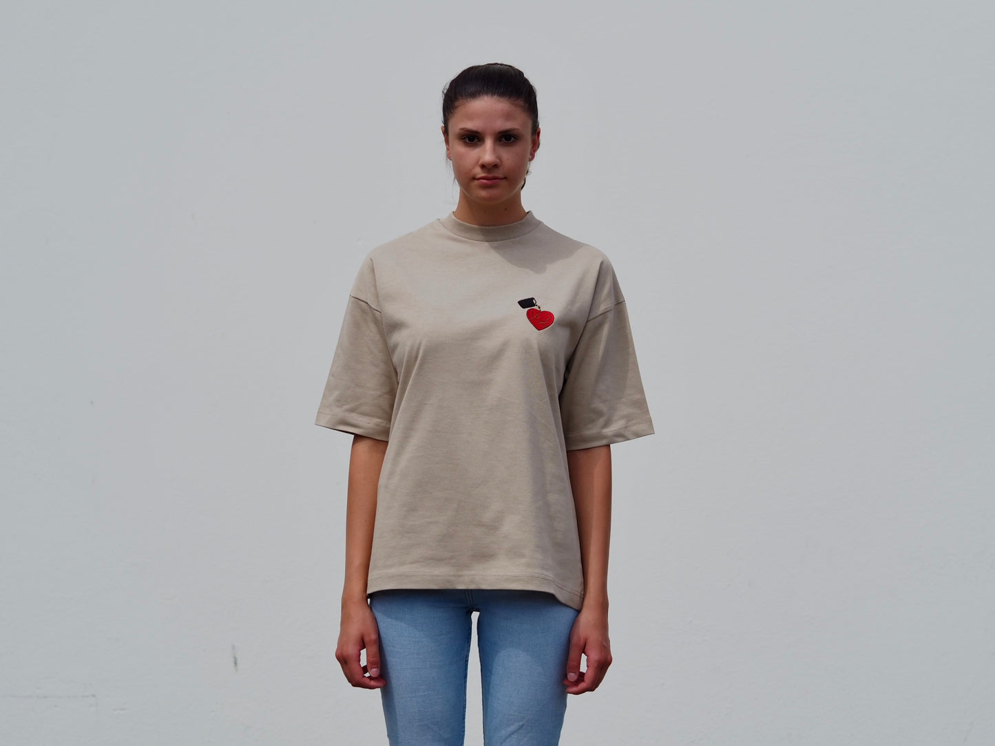 this will fix it. // T-Shirt // Sandstone