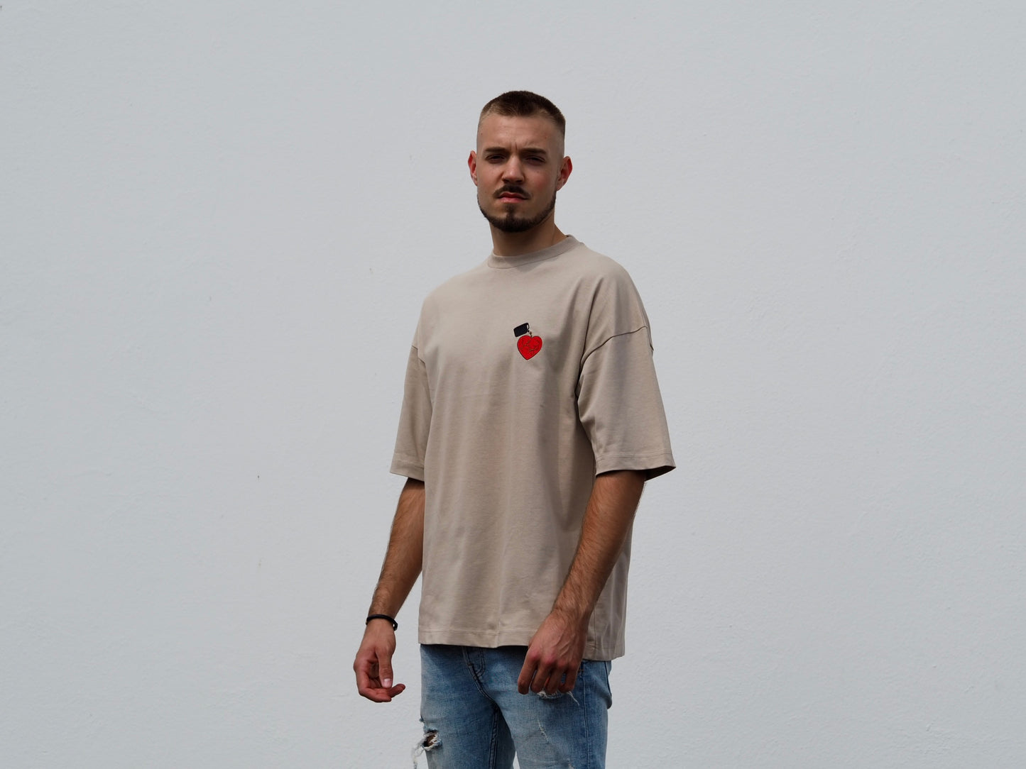 this will fix it. // T-Shirt // Sandstone