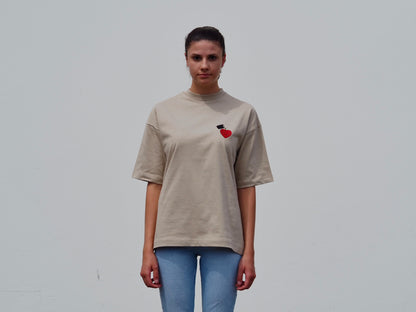 this will fix it. // T-Shirt // Sandstone