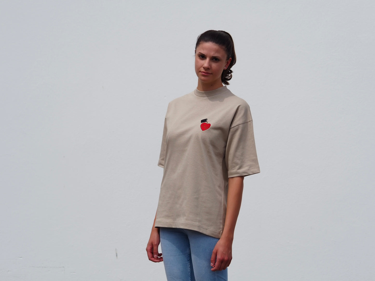 this will fix it. // T-Shirt // Sandstone