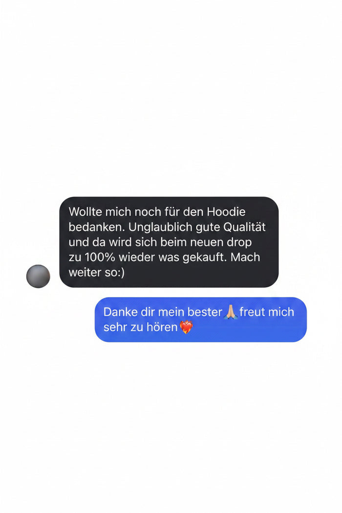 Nachricht eines Kunden
